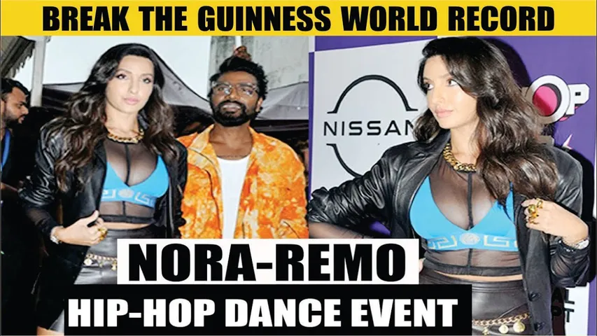 Nora Fatehi & Remo D'Souza Try to break Guinness world record for the Largest Hip-Hop Dance