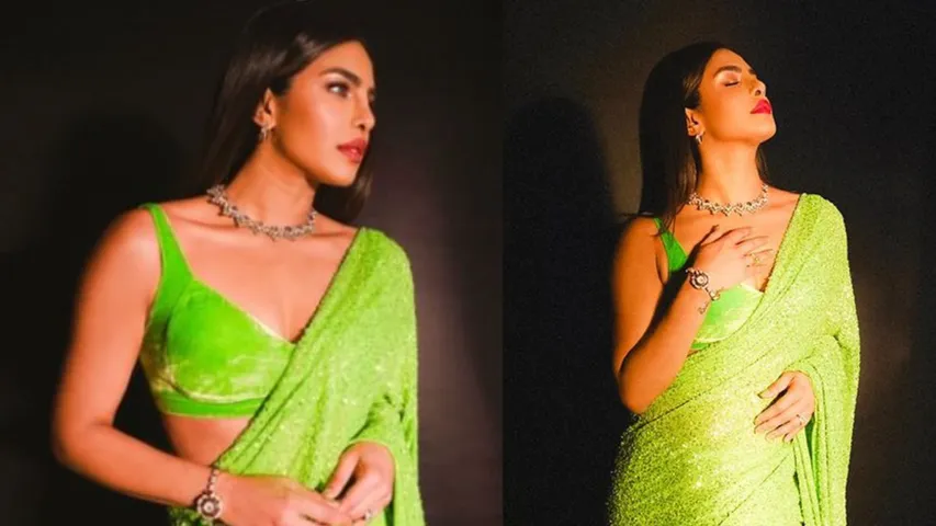 Priyanka Chopra Saree Look 