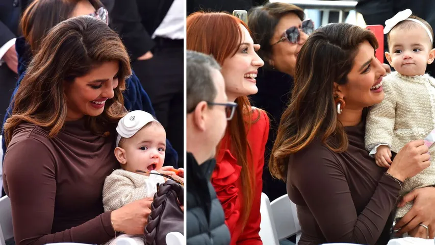 Priyanka Chopra showed the world the face of daughter Malti Marie