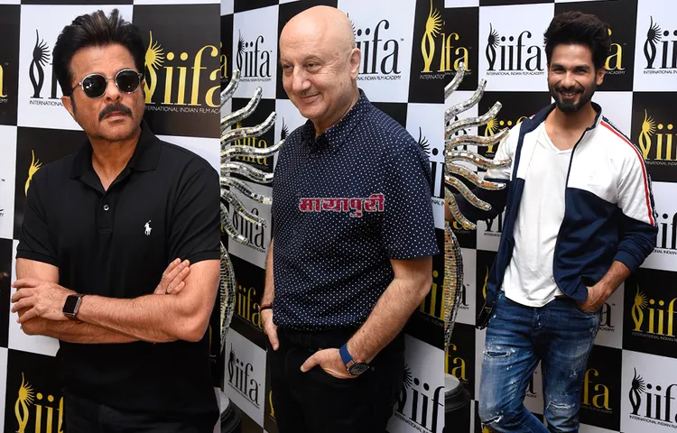 IIFA अवॉर्ड 2018 के लिए वोट देने पहुंचे अनिल, शाहिद और अनुपम खेर 