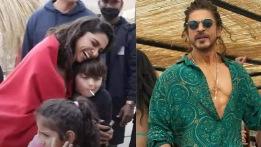 Shah Rukh Khan was asked what was AbRam doing on the sets of Besharam Rang