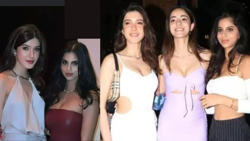 Suhana Khan Ananya Panday Shanaya Kapoor birthday mayapuri