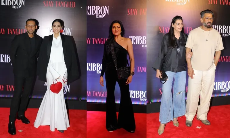 The Ribbon Room की लॉन्च पार्टी में Sonam Kapoor, Sunil Shetty, Aryan Khan सहित अन्य सेलेबस आये नज़र 