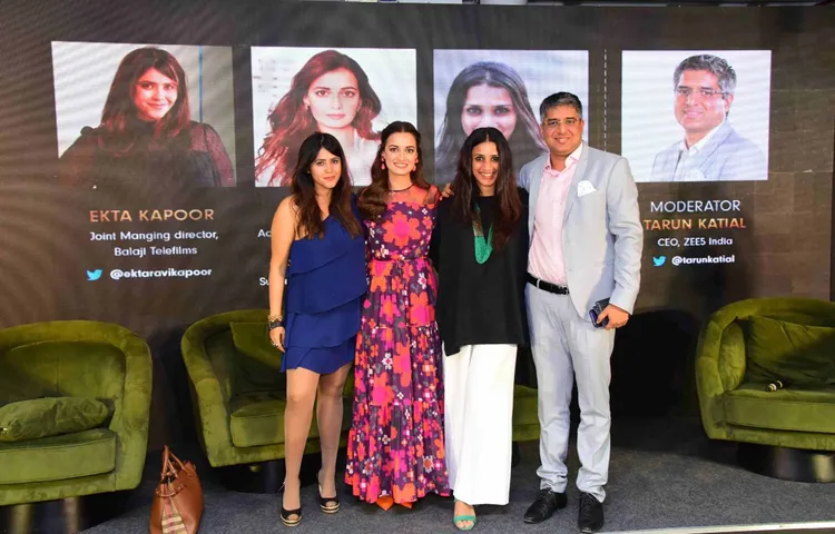 जी5 के X WeWork इवेंट में शामिल हुईं एकता कपूर और दिया मिर्जा