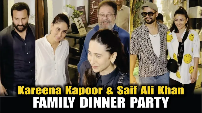 Karisma Kapoor, Kareena Kapoor, Saif Ali Khan & Others Spotted at Family Dinner Date