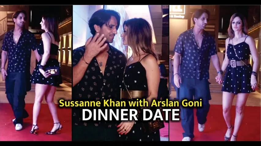 Hrithik Roshan ex Wife Sussanne Khan Spotted With BF Arslan Goni at Dinner Date