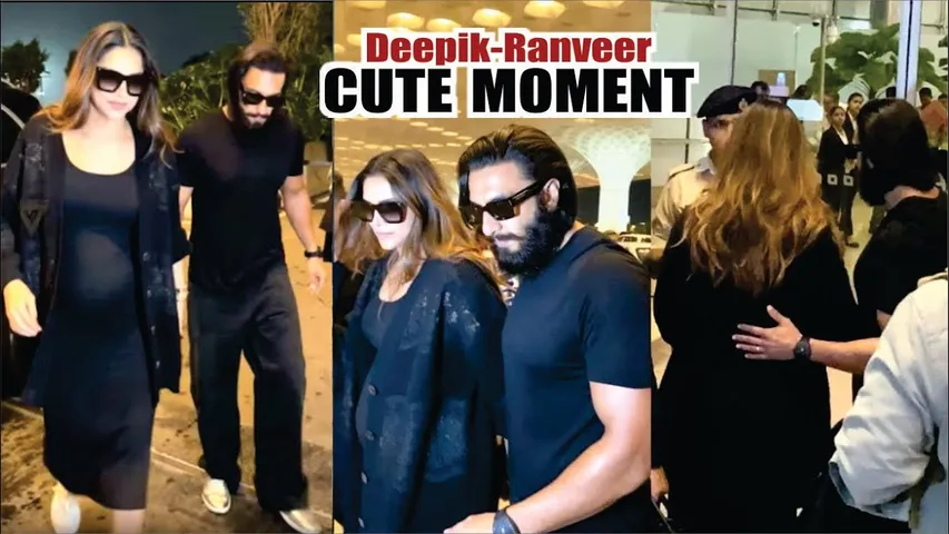 Ranveer Singh and Deepika So Cute Moment | Ranveer Singh Taking Care Of Pregnant Deepika At Airport