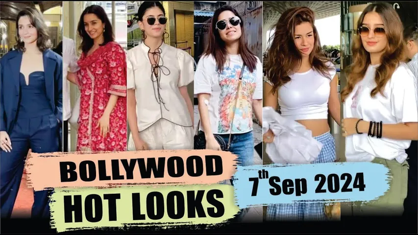 Bollywood Actress Hot Look | Alia Bhatt | Shraddha kapoor | Nushrat Bharucha | 7th Sep 2024 | 10 Pm