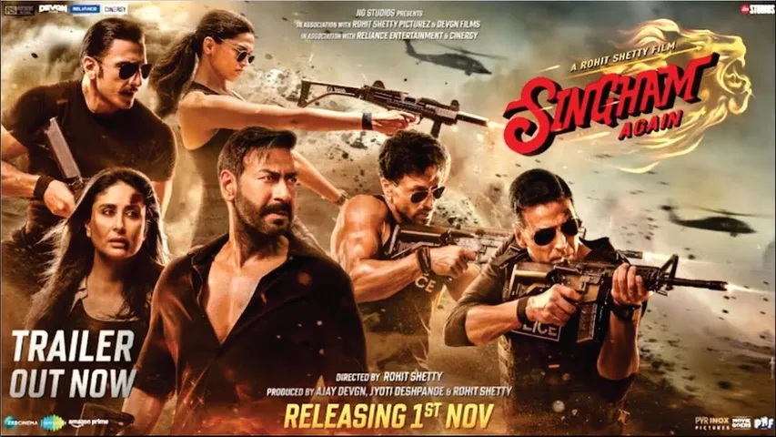 Singham Again | Official Trailer | Review l Rohit Shetty | Deepika | Kareena | Ajay | Ranveer