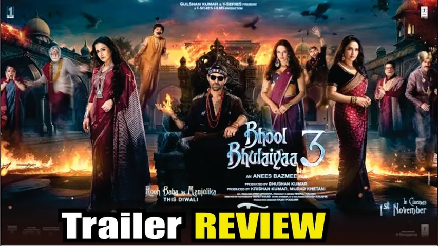 Bhool Bhulaiyaa 3 Trailer REVIEW | Bhool Bhulaiyaa 3 Trailer Reaction | Kartik, Vidya Balan,Triptii
