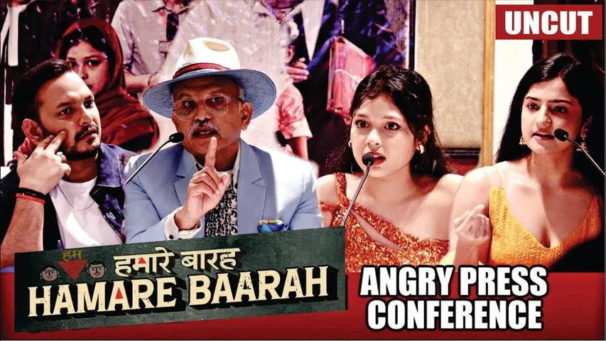 "Hamare Baarah" Movie ANGRY Press Conference | ANNU KAPOOR | MANOJ JOSHI | HAMARE BAARAH Press Meet