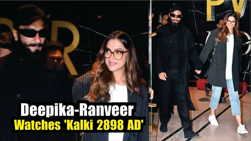 Deepika Padukone Flaunts Her Baby Bump As She Watches 'Kalki 2898 AD' With Ranveer Singh | Deepika