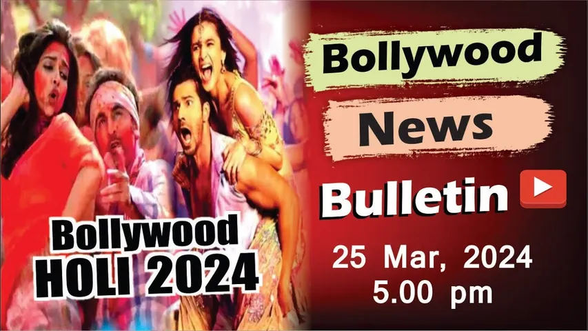 Bollywood Holi News | 25th Mar 2024 | Ranbir Kapoor | Alia Bhatt | Ranveer Singh | Deepika | 5 PM