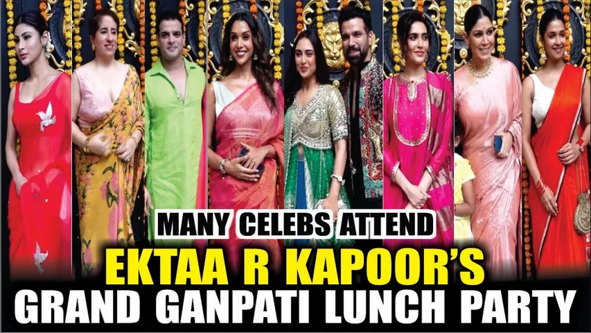 Ektaa R Kapoor’s Grand Ganpati Lunch Party | Karishma, Sakshi Tanwar, Mouni Roy, Rakesh Roshan