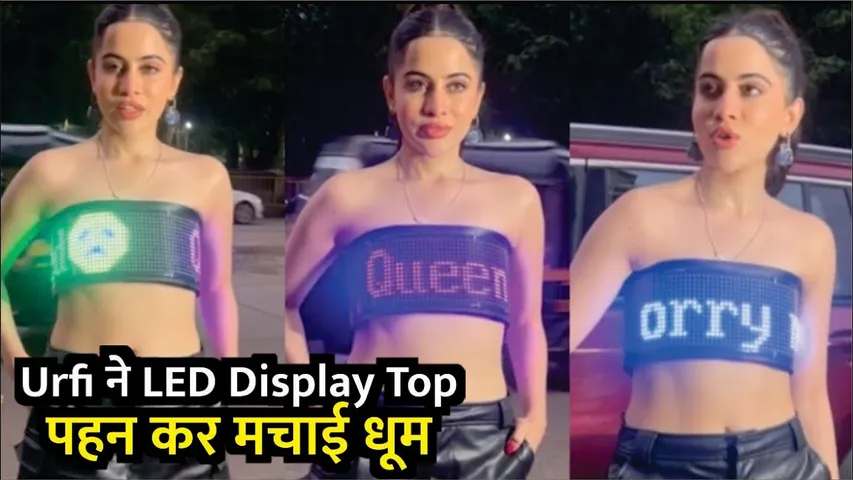 Urfi Javed Sparks In 'LED Display Top' On Mumbai Streets