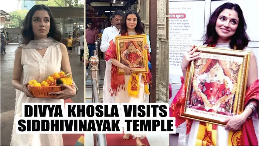 DIVYA KHOSLA VISITS SIDDHIVINAYAK TEMPLE FOR DARSHAN | Divya Khosla Kumar Visit Siddhivinayak Temple