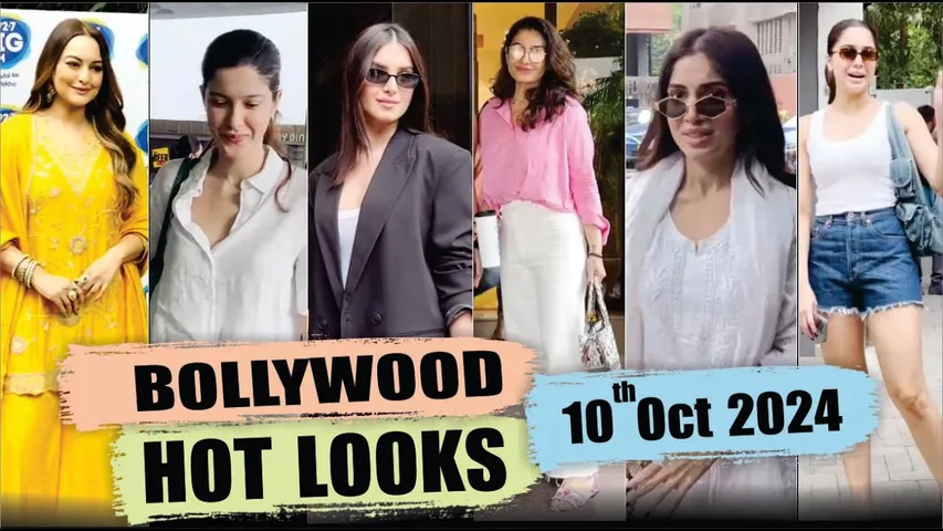 Bollywood Actress Hot Look | Sonakshi Sinha | Tara Sutaria | Raveena Tandon | 10th Oct 2024 | 10 Pm