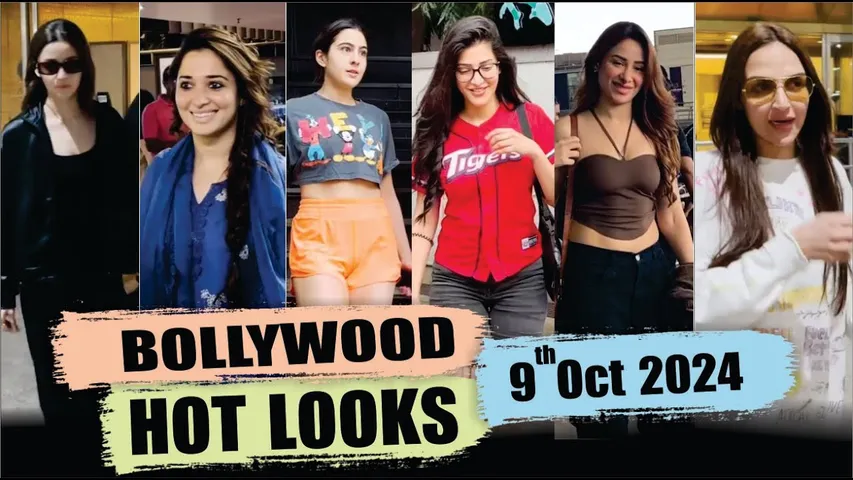 Bollywood Actress Hot Look | Alia Bhatt | Sara Ali Khan | Tamannaah Bhatia | 9th Oct 2024 | 10 Pm