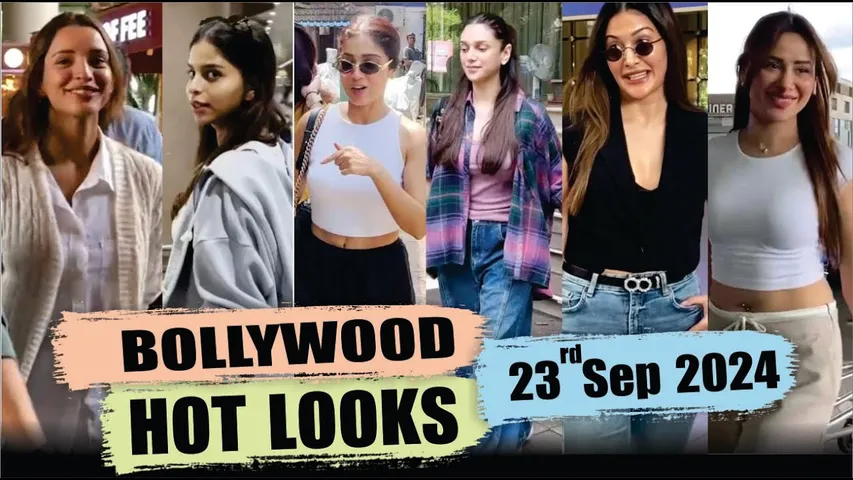 Bollywood Actress Hot Look | Triptii Dimri | Aditi Rao Hydari | Suhana Khan |  23rd Sep 2024 | 10 Pm