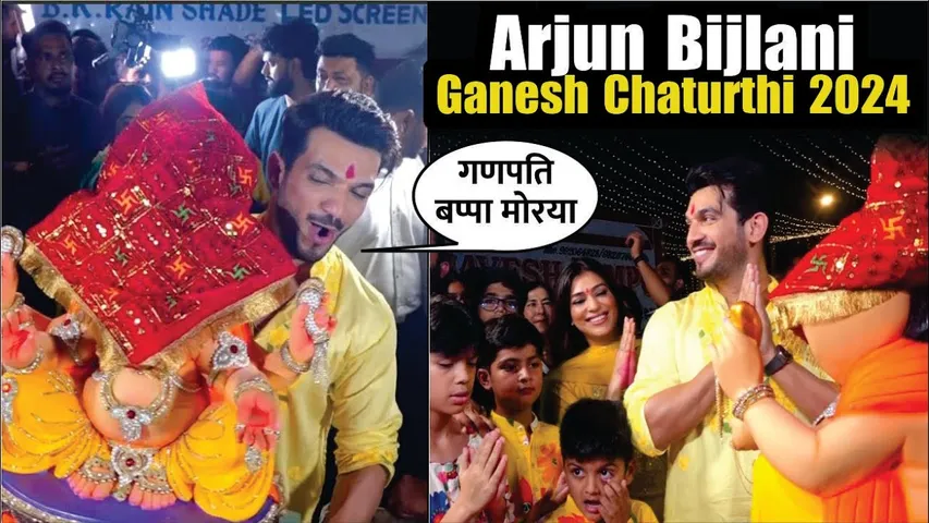 Arjun Bijlani Grand Celebration Brings Ganpati Bappa Home