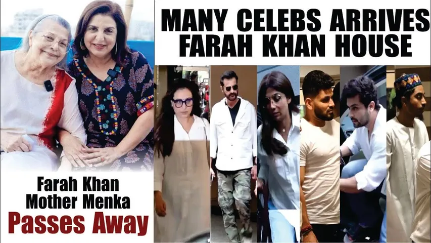 Rani Mukerji, Shilpa Shetty, Bhushan Kumar at Farah Khan's House