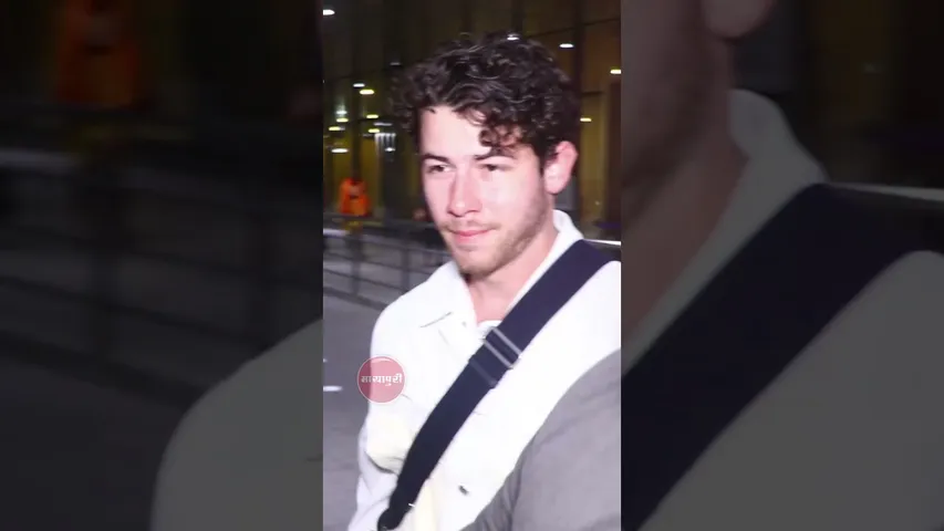 Hollywood Singer Nick Jonas Spotted At Mumbai Airport #shorts #nickjonas