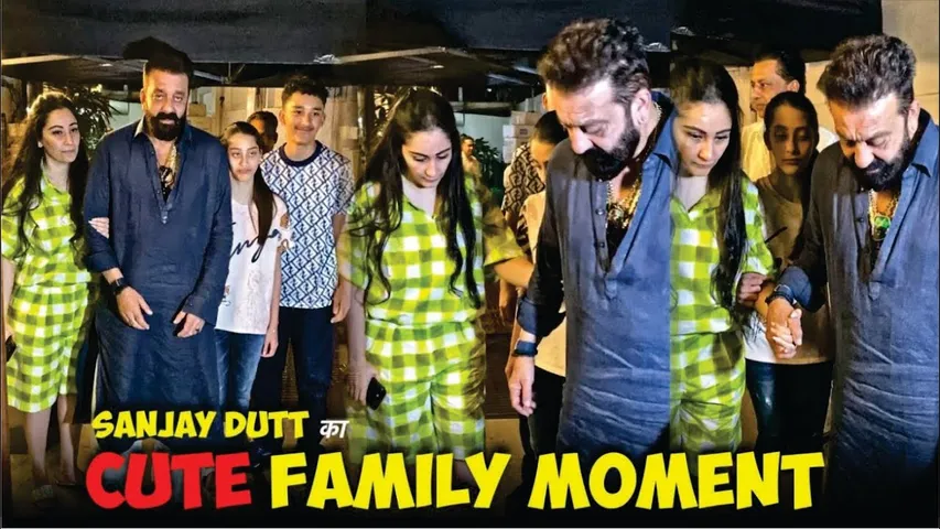 Sanjay Dutt CUTE FAMILY MOMENT | Sanjay Dutt and family Enjoying Quality time together | Sanjay Dutt