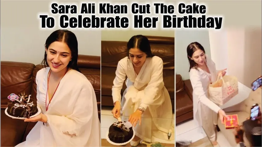Sara Ali Khan Cut The Cake To Celebrate Her 29th Birthday