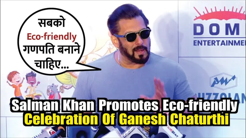 Salman Khan Promotes Eco-friendly Celebration Of Ganesh Chaturthi