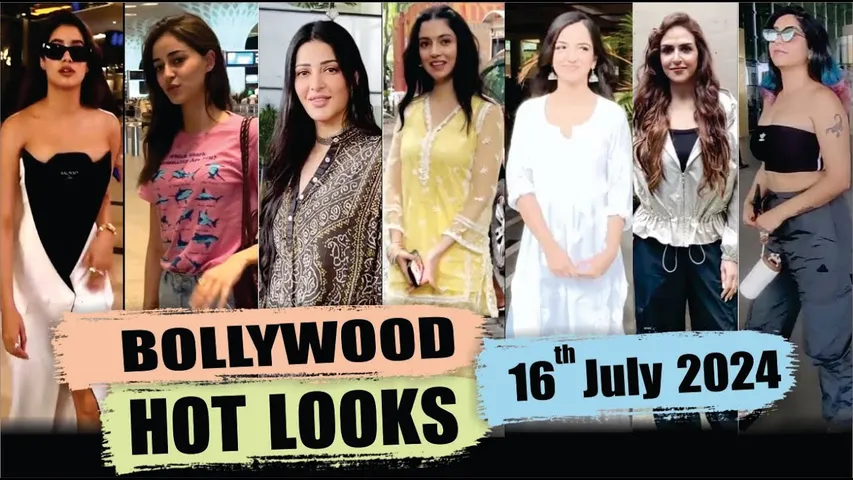 Bollywood Actress HOT LOOK | Janhvi Kapoorf | Ananya Panday | Shruti Haasan | 15th July 2024 | 10 Pm