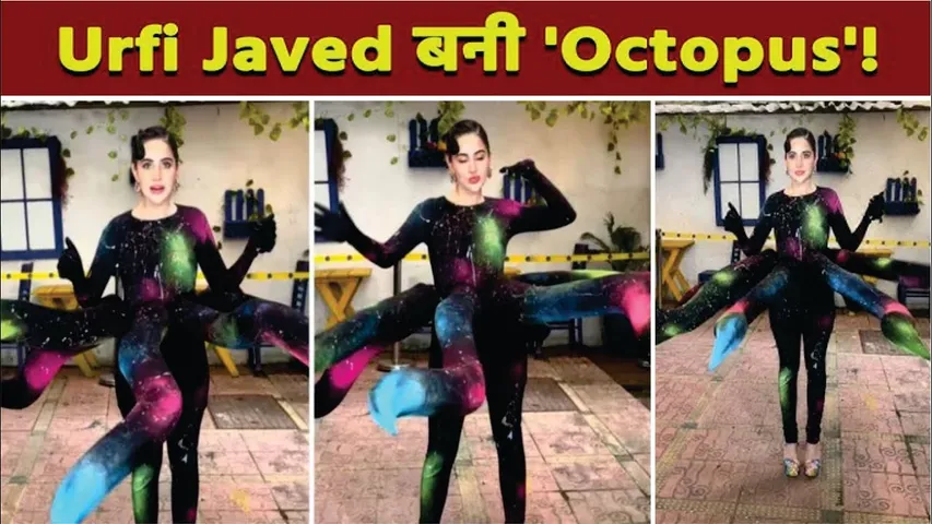 Urfi Javed SURPRISES paps with her 'Octopus' outfit