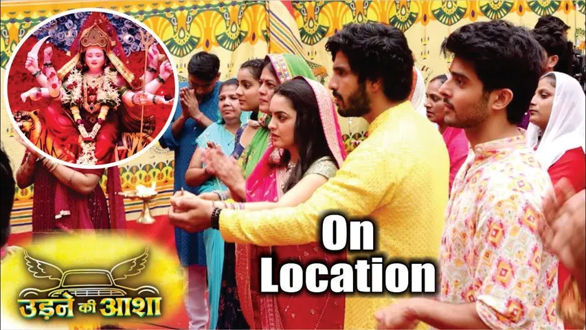 Udne Ke Aasha | On Location | Sachin-Sayli Ne Saath Me Nibhayi Navratri Pooja! Upcoming Drama !
