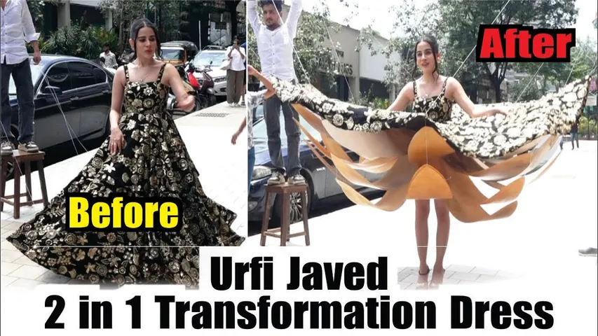 Urfi Javed 2 in 1 Transformation Dress | Urfi Javed New Dress Transformation |  Urfi Javed New Video