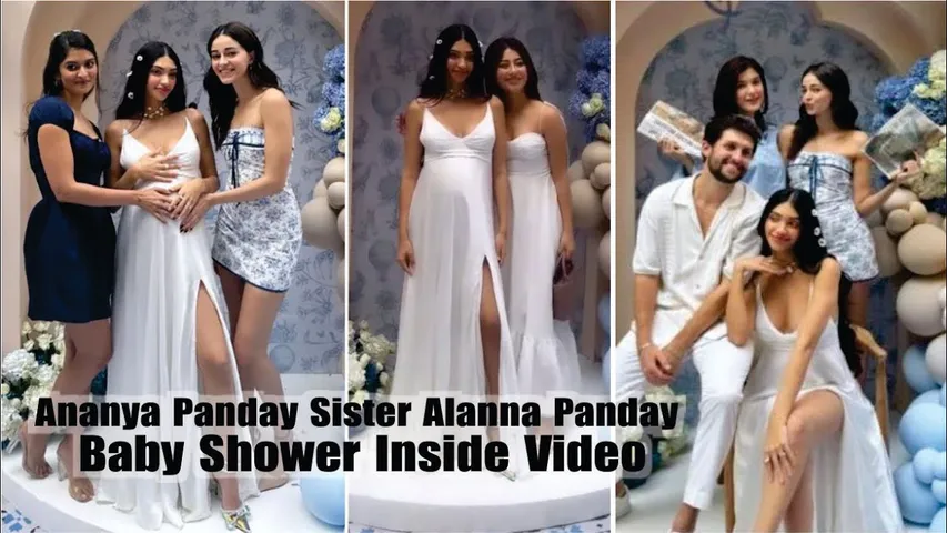 Ananya Pandey's Sister Alanna Pandey Baby Shower Inside Video | Alanna Pandey Baby Shower Video