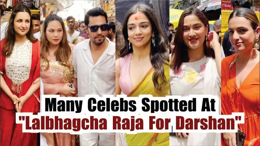 Parineeti Chopra, Randeep Hooda, Saiee M Manjrekar & More Spotted At Lalbaugcha Raja For Darshan