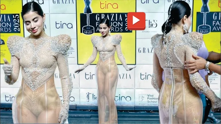 Urfi Javed Walking Slowly like Turtle in Her New Skin Tight Transparent Fashionable Outfit | Urfi