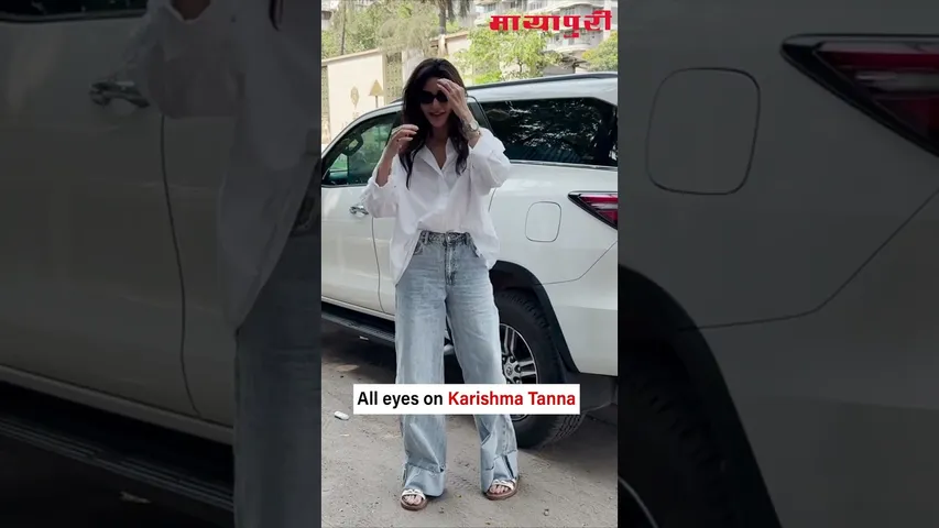 Karishma Tanna spotted looking effortlessly elegant in a crisp white shirt and minimal glam.