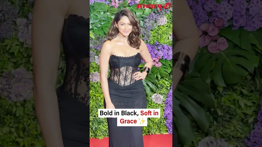 MrunalThakur looked effortlessly elegant in black at Maddock Films’ 20-Year Celebration last night.