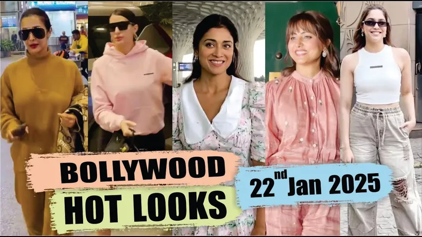 Bollywood Actress Hot Look | Rashmika Mandanna | Nora Fatehi | Malaika Arora | 22nd Jan 2025 | 10 Pm