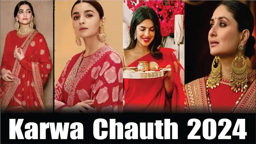 Karwa Chauth 2024 | Sonam Kapoor | Kareena | Alia bhatt | Bollywood actresses Karwa Chauth looks