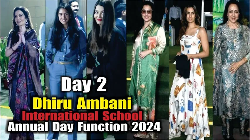 Celebs At Dhiru Mukesh Bhai Ambani Internation SchoolAnnual Day Function Day 2nd | Aishwarya & More