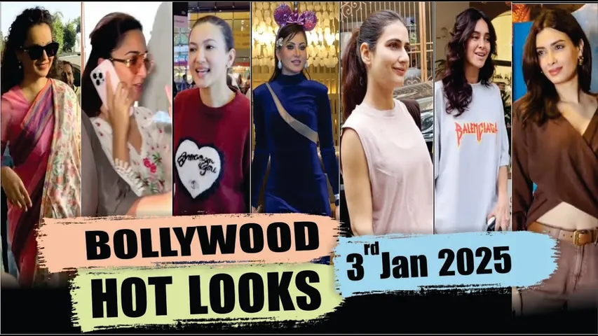 Bollywood Actress Hot Look | Kiara Advani | Kangana Ranaut | Urvashi Rautela | 3rd Jan 2025 | 10 Pm