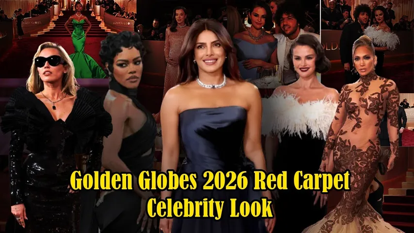 Golden Globes 2026 | Nick-Priyanka cute moment | Selena ki dress 323 ghante mein | Hailey baby bump