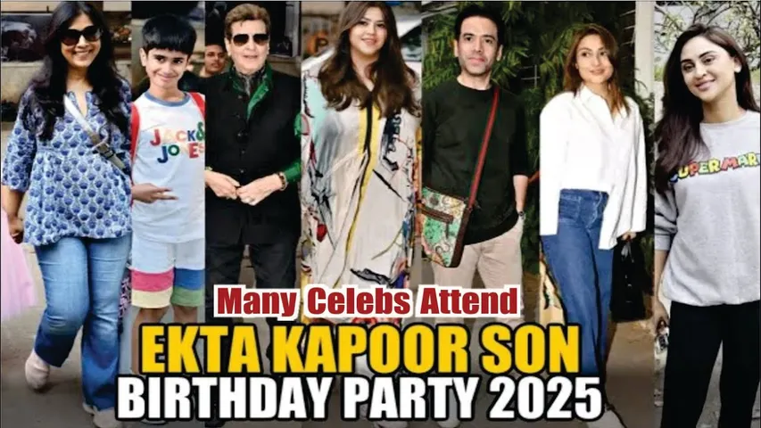 Ekta Kapoor Son Ravie Birthday Party | Urvashi Dholakia, Krystle D'Souza, Sakshi Tanwar, Jeetendra