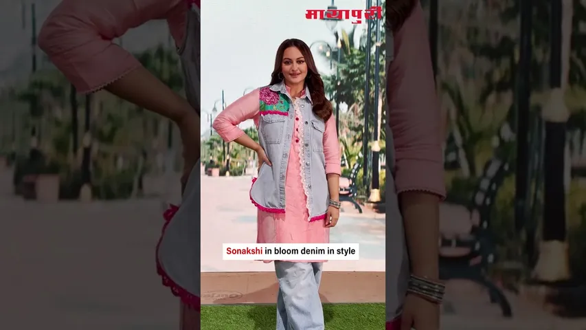 Sonakshi blooms in denim florals