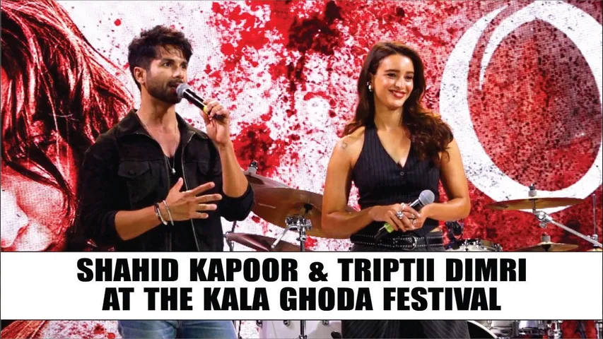 O ROMEO | SHAHID KAPOOR & TRIPTII DIMRI AT THE KALA GHODA FESTIVAL TO PROMOTE O ROMEO