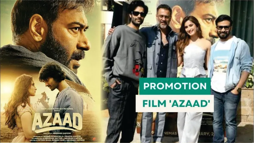 Aaman Devgan, Rasha Thadani, Abhishek Kapoor & Amit Trivedi Promote Their Upcoming Film 'Azaad'