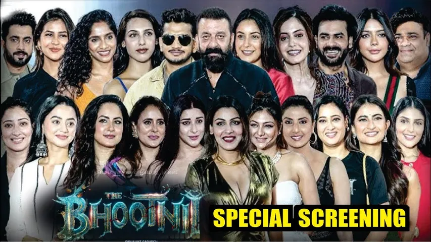 Sanjay Dutt, Palak, Shweta Tiwari, Nyra, Yamini, Shehnaaz & More At The Bhootnii Special Screening