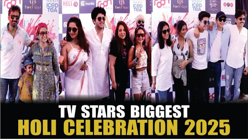 TV CLEEBS BIGGEST HOLI CELEBRATION 2025 |  MUMBAI BIGGEST HOLI COLOUR SPLASH SEASON | TV CELEBS HOLI