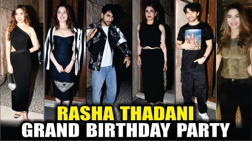 Ibrahim Ali Khan, Tamannaah Bhatia, Veer Pahariya & More Attend Rasha Thadani's Birthday Party